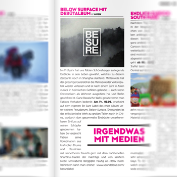 BESURE003 in Update magazine