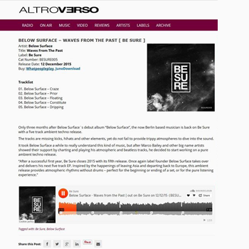 BESURE005 on Altroverso